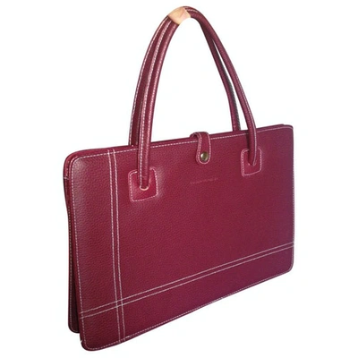 Pre-owned Pierre Balmain Handbag In Burgundy