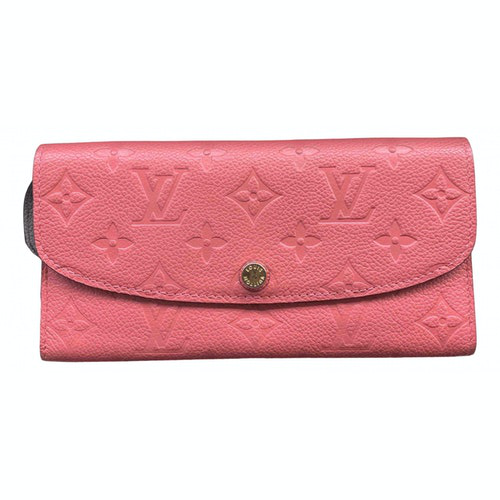 Pre-Owned Louis Vuitton Emilie Pink Leather Wallet | ModeSens