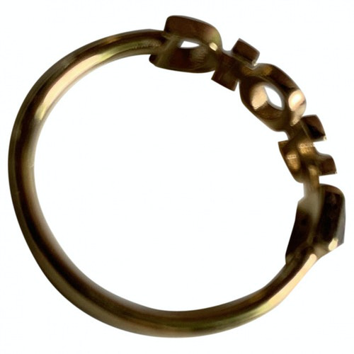 Pre-Owned Dior Dio(r)evolution Gold Metal Ring | ModeSens