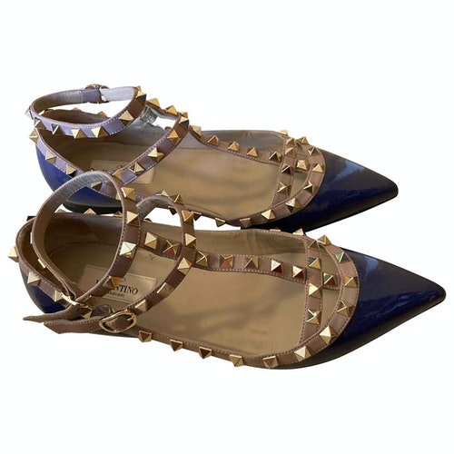 blue valentino flats
