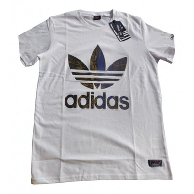 Pre-owned Adidas Originals White Cotton T-shirt