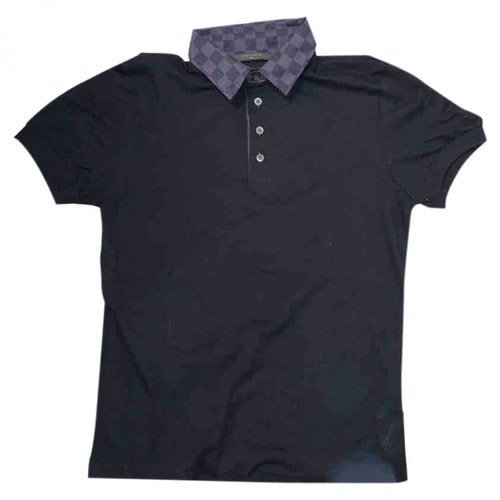 Pre-Owned Louis Vuitton Black Cotton Polo Shirts | ModeSens
