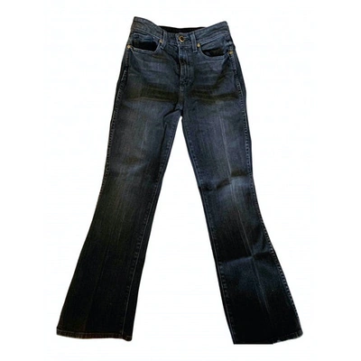 Pre-owned Khaite Grey Cotton - Elasthane Jeans
