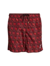 Moncler Mare Boxer Shorts In Red