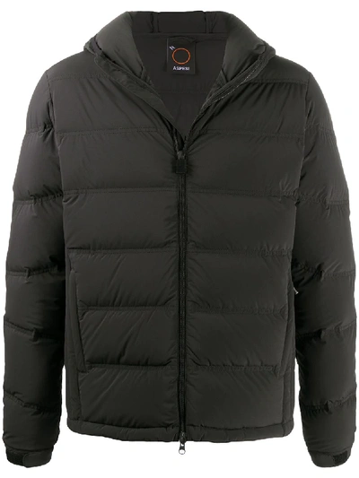 Aspesi Zipped Padded Jacket In Black