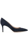 Gianvito Rossi 70mm Pointed-toe Pumps In Blue