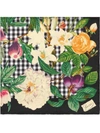GUCCI FLOWERS AND FRUITS SCARF