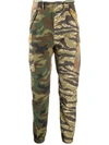 R13 CAMOUFLAGE PRINT SKINNY TROUSERS