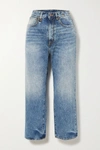 R13 ROYER CROPPED HIGH-RISE WIDE-LEG JEANS