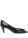 SAINT LAURENT PIERROT LEATHER PUMPS