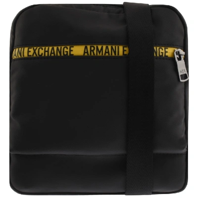 Armani Exchange Logo Shoulder Bag Black