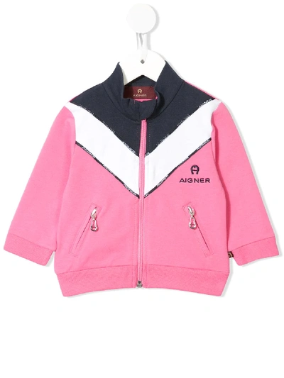Aigner Babies' Logo Tracksuit Set In Pink