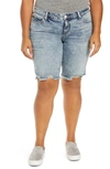 Slink Jeans Cutoff Bermuda Shorts In Flo