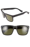 Electric Knoxville 56mm Polarized Sunglasses In Matte Black/ Grey Polar