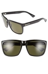 Electric Knoxville Xl 61mm Polarized Sunglasses In Gloss Black/ Grey Polar