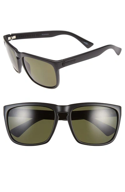 Electric Knoxville Xl 61mm Polarized Sunglasses In Matte Black/ Grey Polar