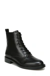 Sam Edelman Nina Leather Combat Boots In Black Leather