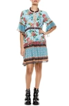 ALICE AND OLIVIA GLORY TIERED RUFFLE TUNIC DRESS,CC007P03508