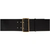 Alexander Mcqueen Leather Waist Belt In Black