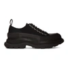 Alexander Mcqueen Canvas Exaggerated-sole Sneakers In Black