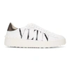 Valentino Vltn Open Low-top Sneakers In White