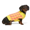 ASHLEY WILLIAMS ASHLEY WILLIAMS SSENSE EXCLUSIVE YELLOW AND PINK DOG SWEATER