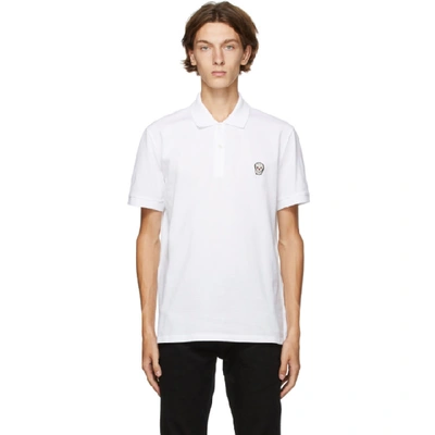 Alexander Mcqueen White Skull Polo