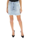 GIVENCHY GIVENCHY BELTED MINI DENIM SKIRT