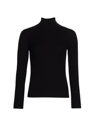 Akris Punto Merino Wool Turtleneck In Black