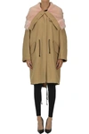 CALVIN KLEIN 205W39NYC MAXI FUR HOOD PARKA COAT