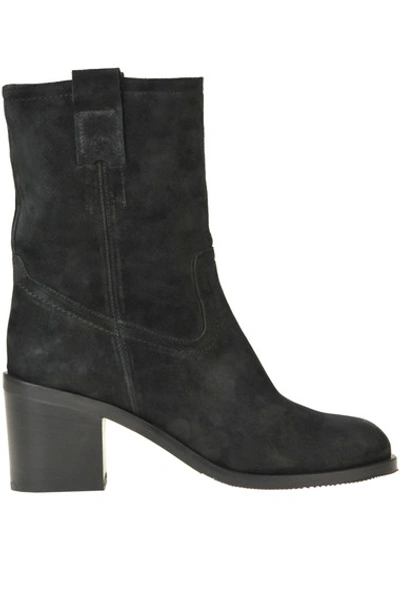 Lemaré Suede Ankle Boots In Black