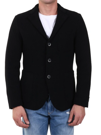 Barena Venezia Single-breasted Linen Blazer In Black