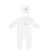 MONCLER BABY连身衣和帽子套装,P00501359