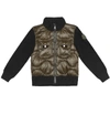 MONCLER DOWN AND WOOL-BLEND JACKET,P00501498