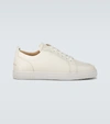 Christian Louboutin Rantulow Leather Sneakers In White