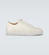 Christian Louboutin Rantulow Full-grain Leather Sneakers In White