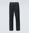 Jil Sander Blue Jeans With Belt Loops And Logo Patch On The Rear In Denim Man In Blue