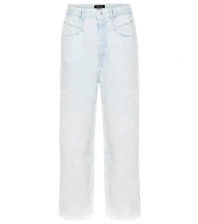 Isabel Marant Naliska High-rise Cropped Jeans In Blue