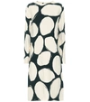 MARNI PRINTED CRÊPE MIDI DRESS,P00483977