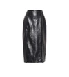 GUCCI HIGH-RISE LEATHER PENCIL SKIRT,P00498368
