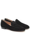 GIANVITO ROSSI MARCEL SUEDE LOAFERS,P00499436