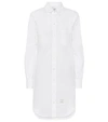 Thom Browne Long Sleeve Oxford Shirtdress In White