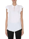 BOUTIQUE MOSCHINO BOUTIQUE MOSCHINO RUFFLE TRIM TOP