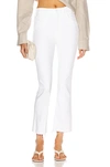 Mother The Lil Patch Pocket Undercover Sneak Wide Leg Jeans In White
