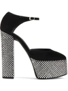 Giuseppe Zanotti Crystal-embellished Platform Sandals In Black