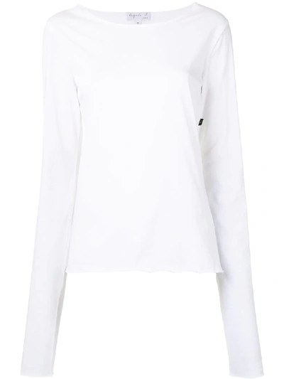 Agnès B. Ultra Long-sleeved T-shirt In White