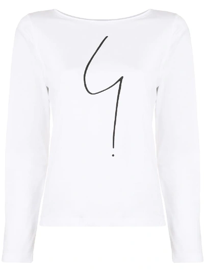 Agnès B. Australie Long-sleeved T-shirt In White