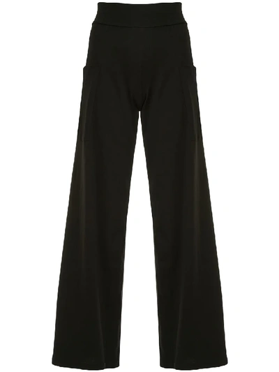 Agnès B. Mathis Wide Leg Trousers In Black