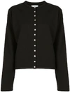 Agnès B. Le Classique Snap Cardigan In Black