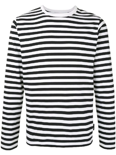 Agnès B. Coulos Stripe T-shirt In White